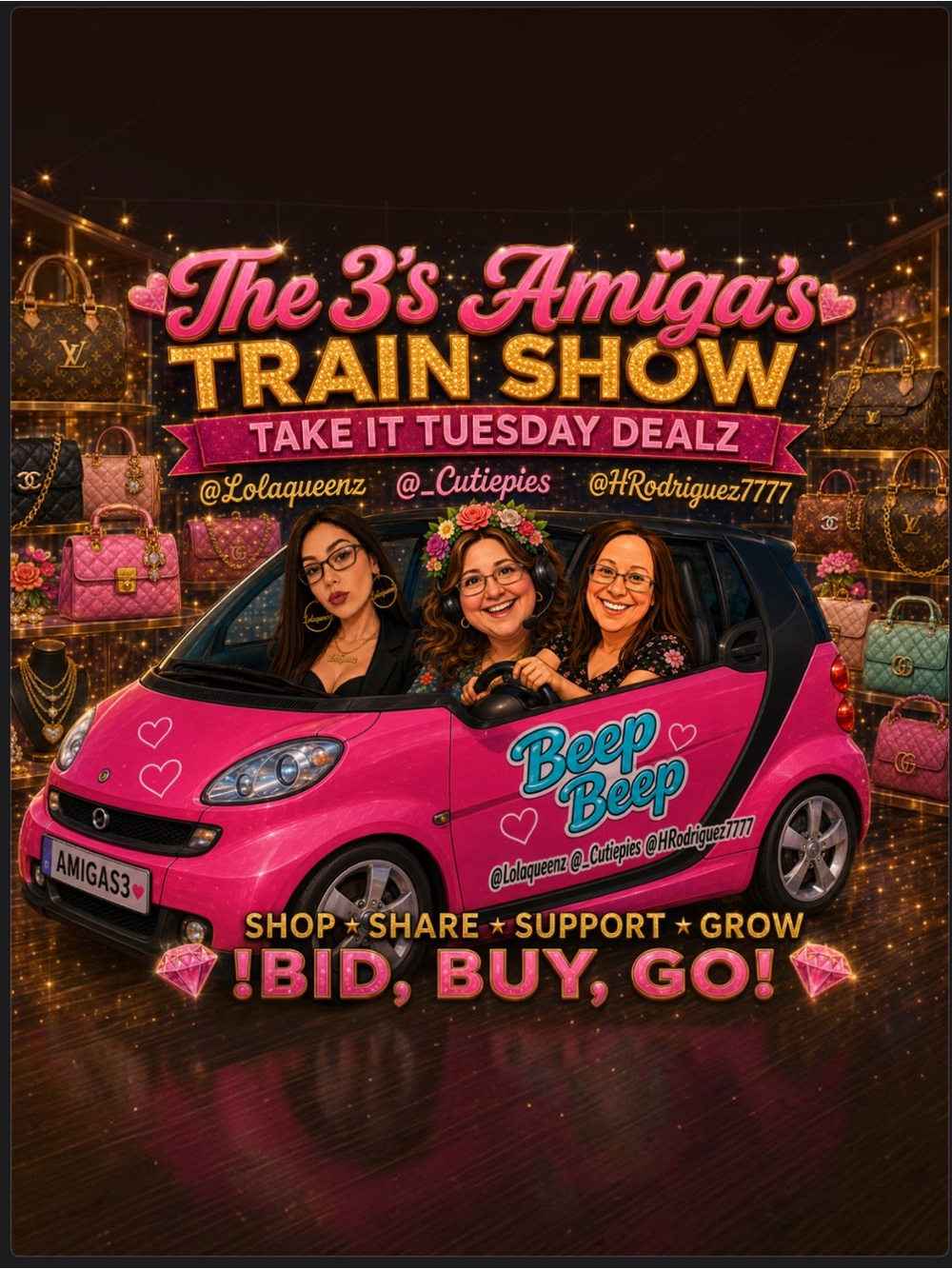 LIVE NOW🚂THE 3'S AMIGA'S TRAIN SHOW